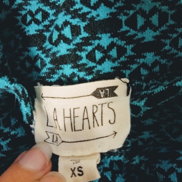 Teal tribal pattern skater skirt - Picture 4 of 4